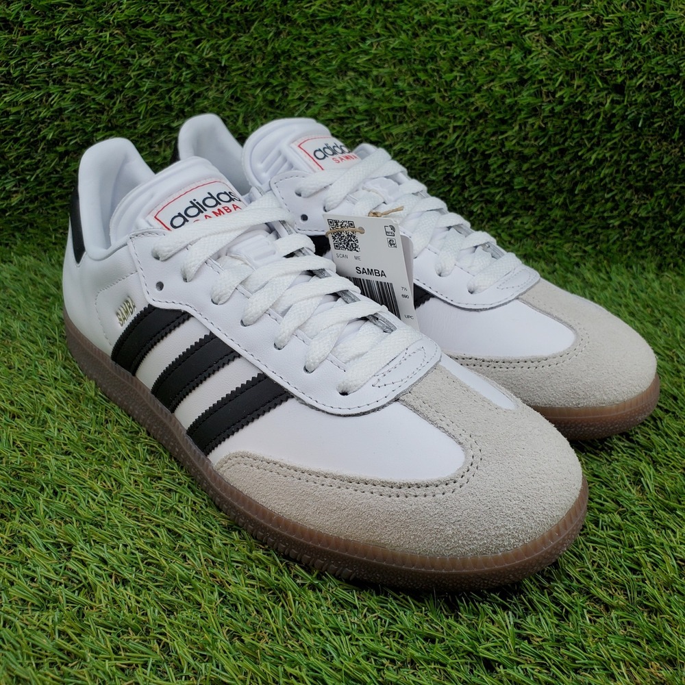 adidas Samba Indoor SIZE 8 Men's / 9 Women's Soccer Sneakers White Black Gum